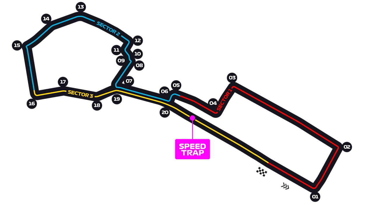 Baku City Circuit layout
